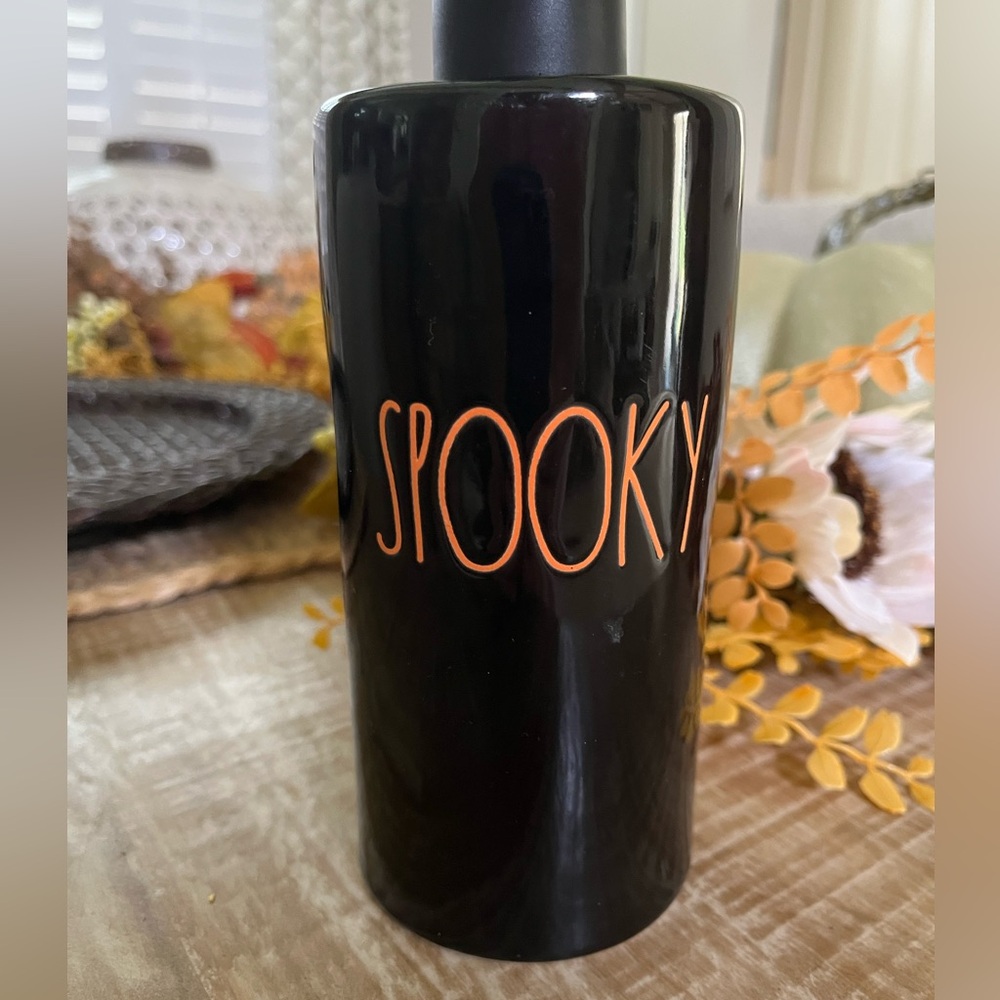 Rae Dunn Black 'Spooky' Soap Dispenser - Picture 2 of 5